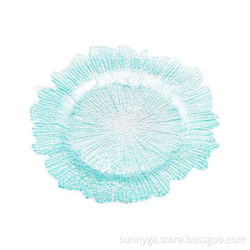 Spincast Glass Plate for Fruits/Foods/Candies, Available in Various Designs and colors